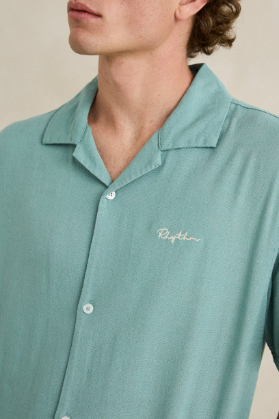 Camisa Rhythm Lucas Seafoam – foto 3