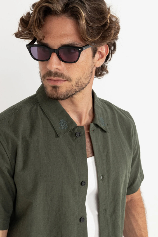 Camisa Rhythm Grange Crop Forest – foto 3