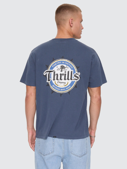Camiseta Thrills Twist Off Merch Heritage Navy – foto 6