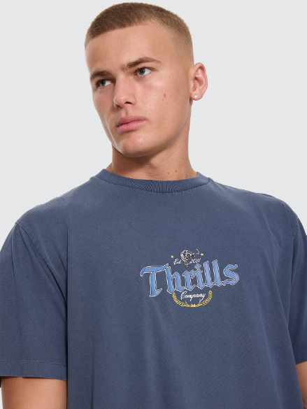Camiseta Thrills Twist Off Merch Heritage Navy – foto 8