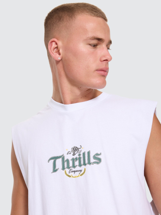 Camiseta Thrills Muscle Twist Off White – foto 4