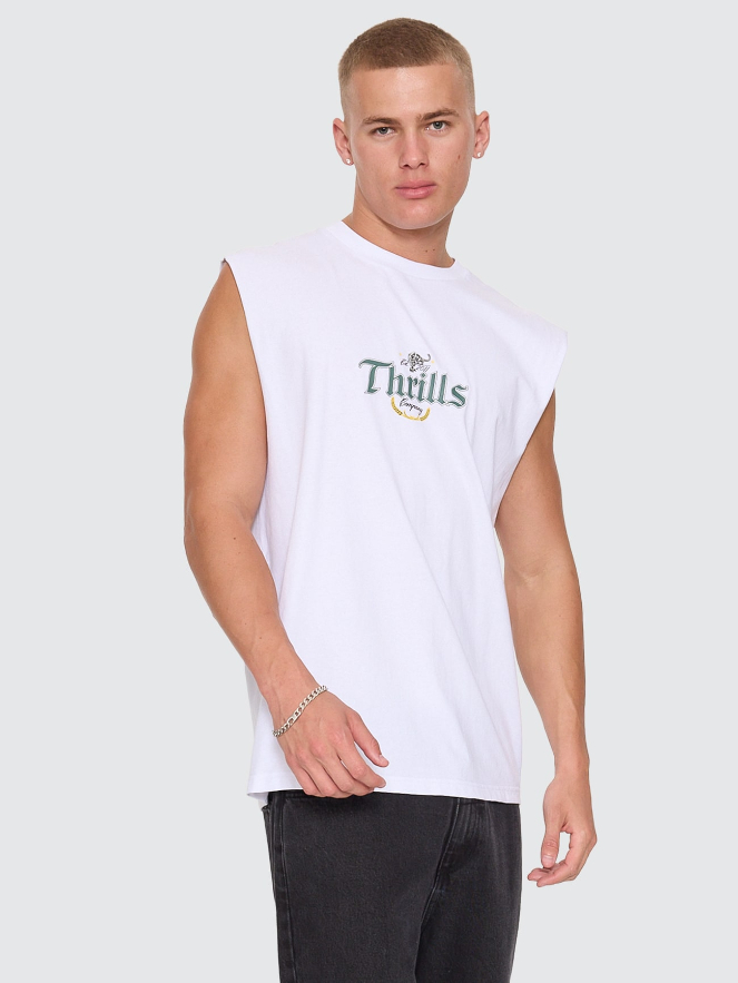 Camiseta Thrills Muscle Twist Off White – foto 5