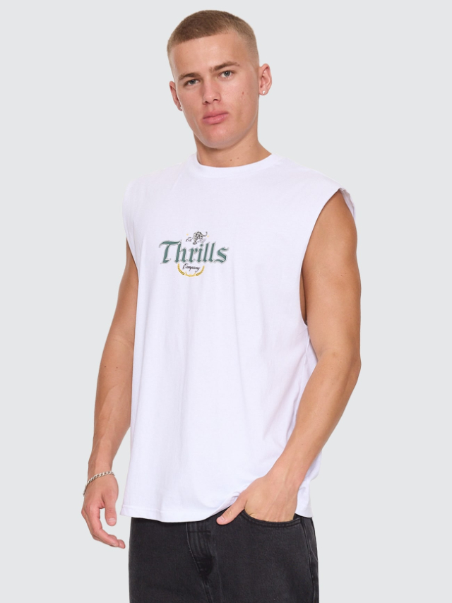 Camiseta Thrills Muscle Twist Off White – foto 6