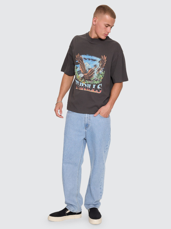 Camiseta Thrills Seen & Heard Oversize Box Crop Black – foto 11
