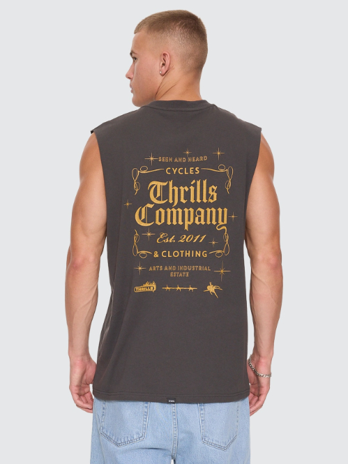 Camiseta Thrills Muscle Seen & Heard Black – foto 6