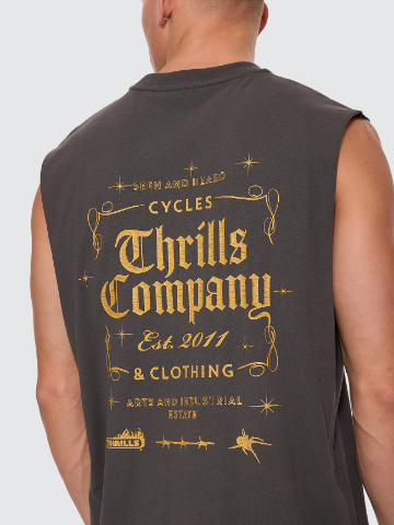 Camiseta Thrills Muscle Seen & Heard Black – foto 8