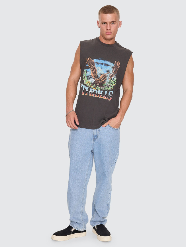 Camiseta Thrills Muscle Seen & Heard Black – foto 9