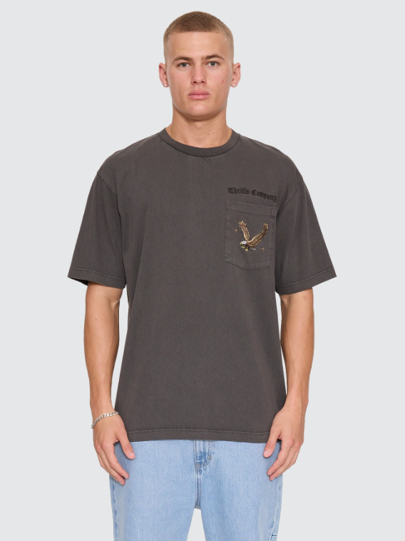 Camiseta Thrills Seen & Heard Oversize Pocket Black – foto 5