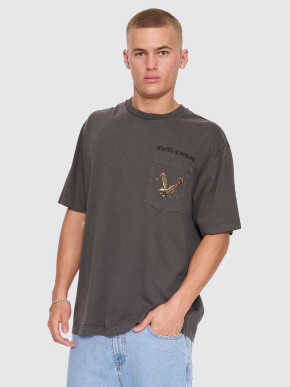 Camiseta Thrills Seen & Heard Oversize Pocket Black – foto 7