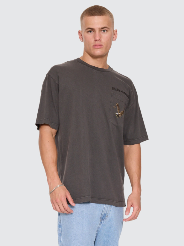 Camiseta Thrills Seen & Heard Oversize Pocket Black – foto 8
