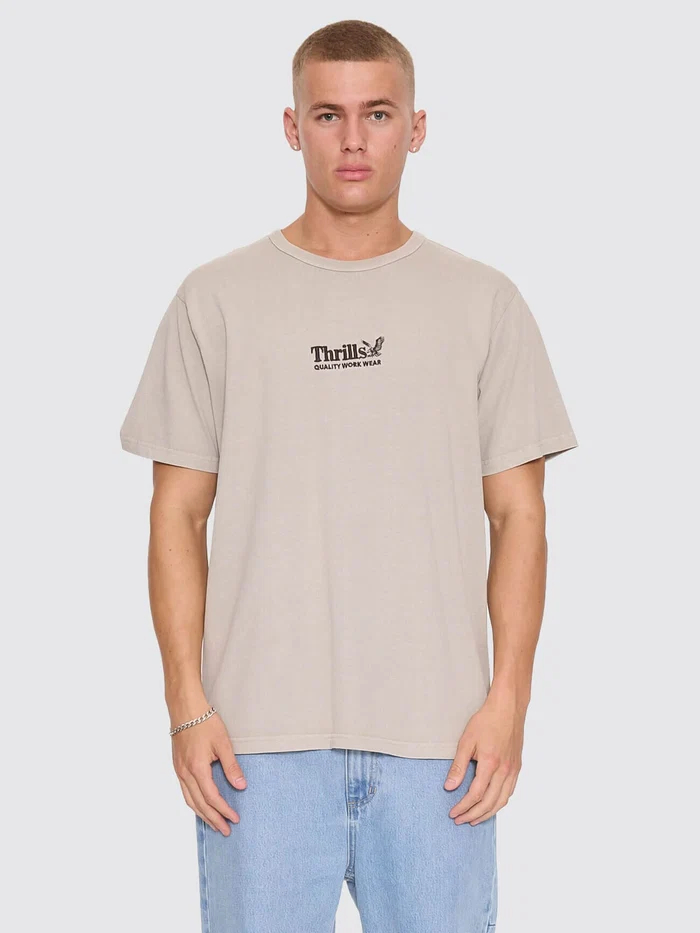 Camiseta Thrills Workwear Embro Pumice Stone – foto 1