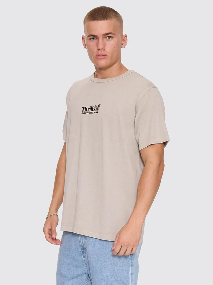 Camiseta Thrills Workwear Embro Pumice Stone – foto 3