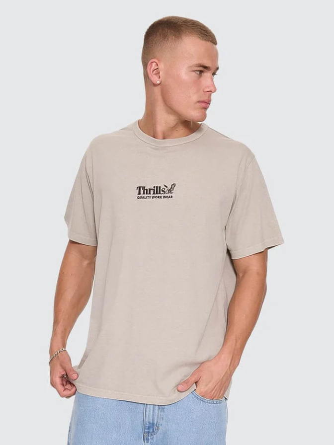 Camiseta Thrills Workwear Embro Pumice Stone – foto 4