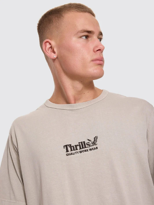 Camiseta Thrills Workwear Embro Pumice Stone – foto 5