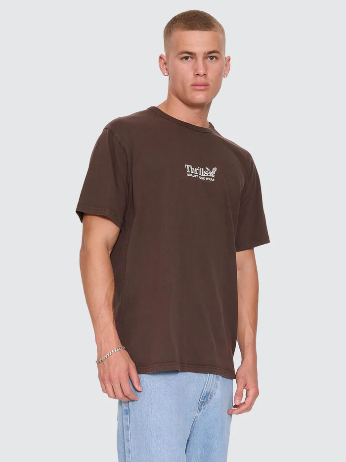 Camiseta Thrills Workwear Embro Postal Brown – foto 7
