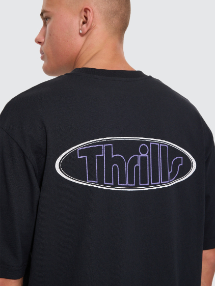 Camiseta Thrills Val For The Win Oversize Faded Black – foto 4