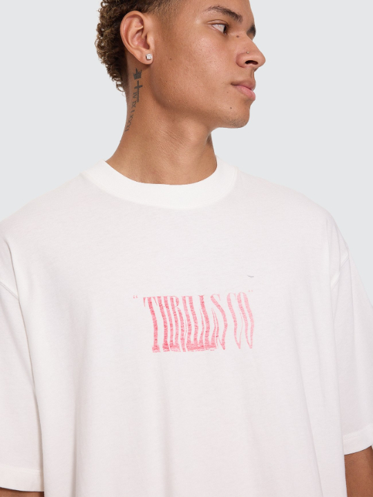 Camiseta Thrills Chaotic Inter Oversize Box Crop White – foto 7