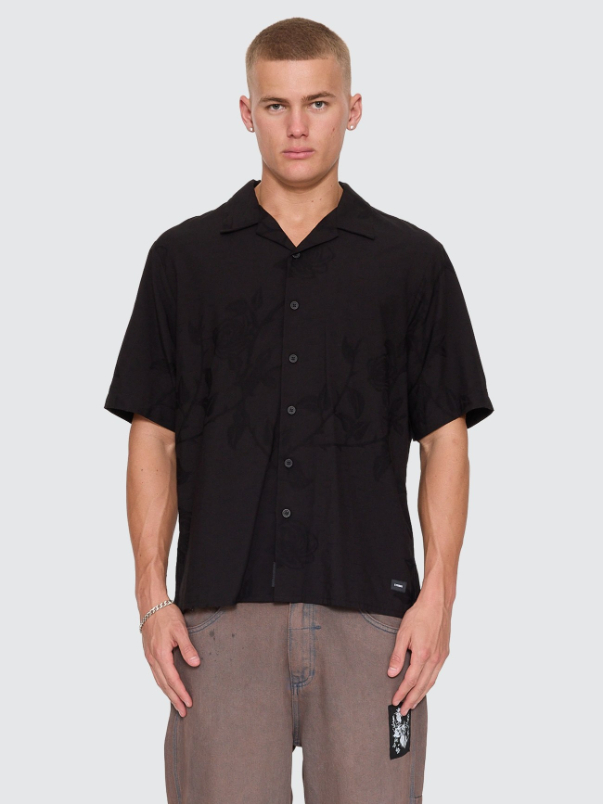 Camisa Thrills Time Will Tell Cropped Black – foto 5