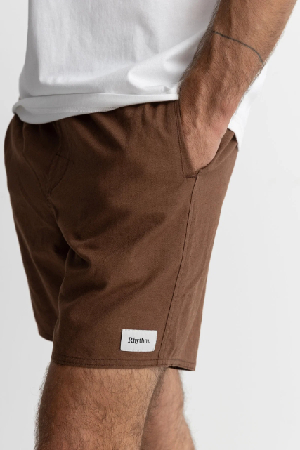 Short Rhythm Classic Linen Chocolate – foto 3
