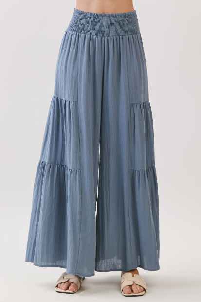 Pantalon Relaxed Flowy Wide Leg Slate – foto 4