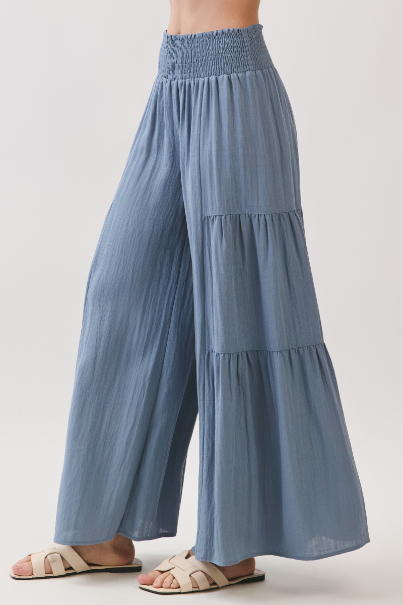 Pantalon Relaxed Flowy Wide Leg Slate – foto 6