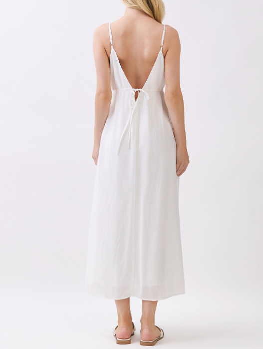 Vestido Strappy Relaxed And Flowy White