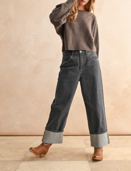 Sweater Boat Neck Brown – foto 4