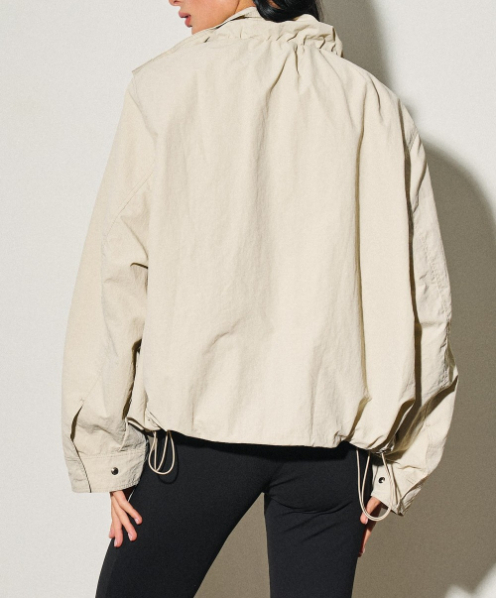 Jacket Hooded Nylon Windbreaker Lt Sage – foto 2