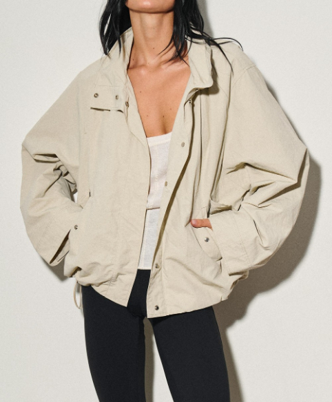 Jacket Hooded Nylon Windbreaker Lt Sage – foto 4
