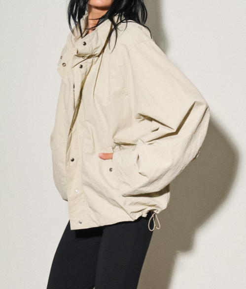 Jacket Hooded Nylon Windbreaker Lt Sage – foto 5
