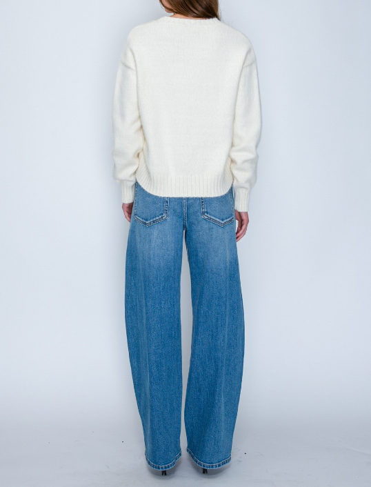 Jeans High Waisted Barrel Wide Leg Medium Wash – foto 8