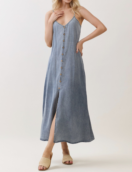Vestido Denim Tencel Flowy – foto 3