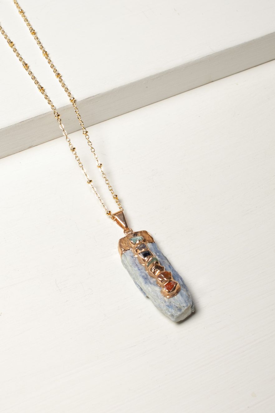 Collar Chakras Pendant Blue Kyanite – foto 1