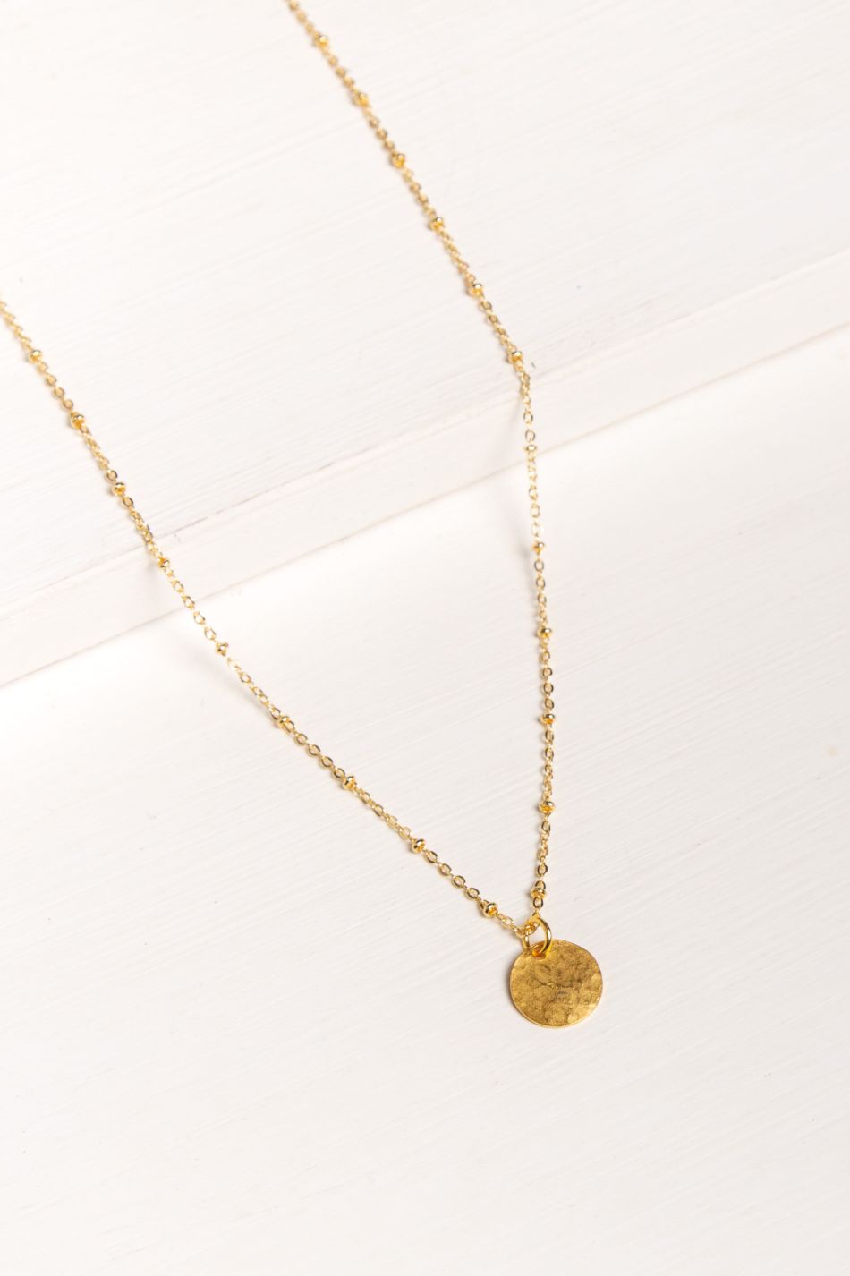 Collar Layer Hammered Medallion Mini – foto 1