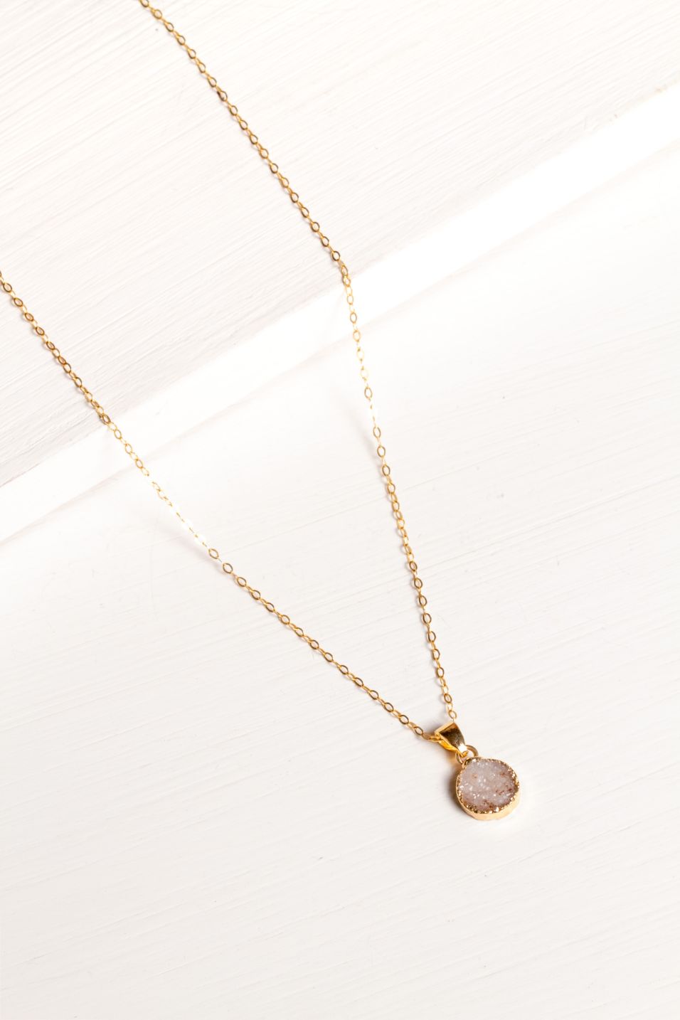 Collar Goldfill Layer Druzzy White – foto 1
