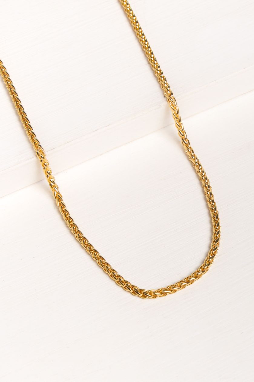 Collar Choker Layer Gold Rope