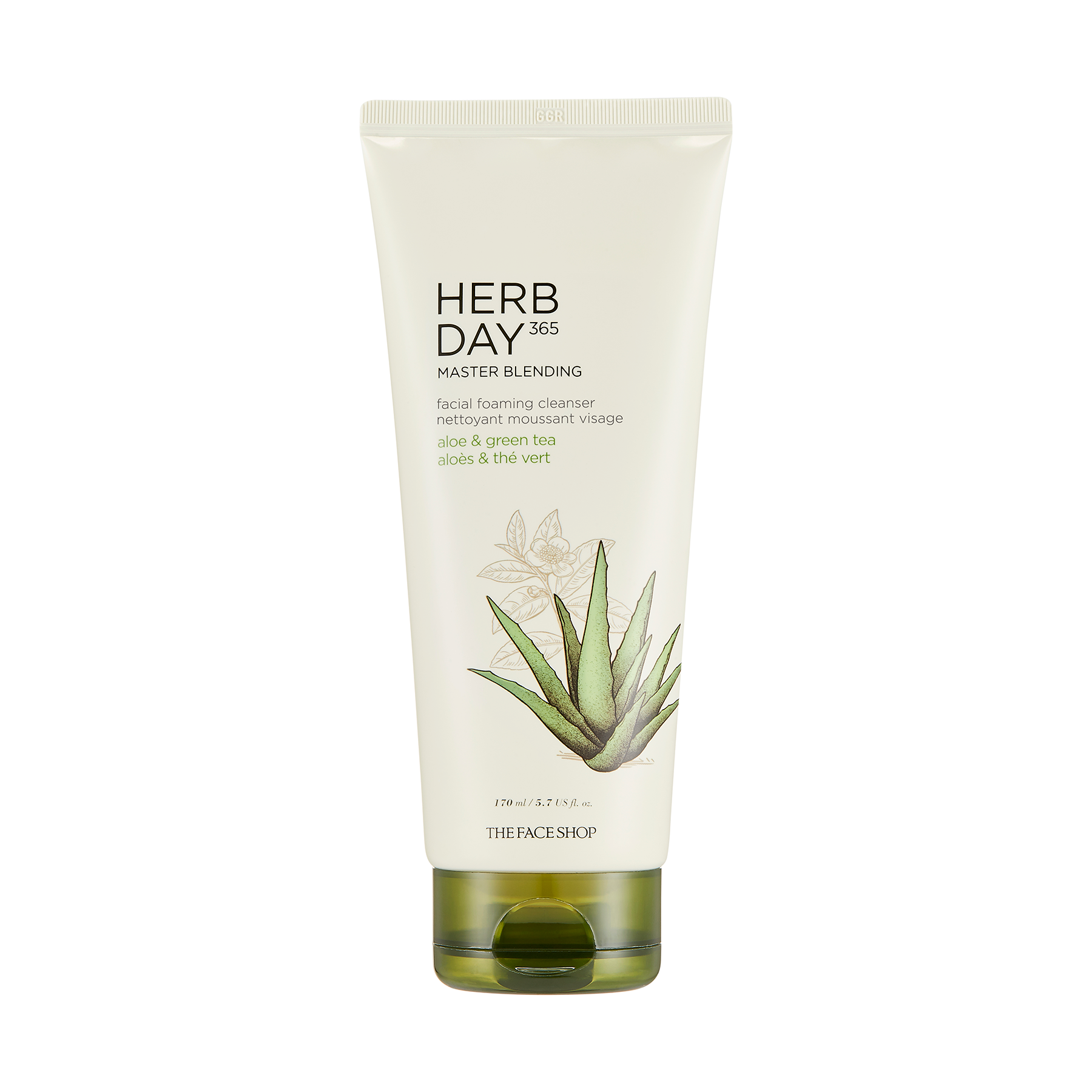 Herb Day 365 Master Blending Facial Foaming Cleanser Aloe & Greentea