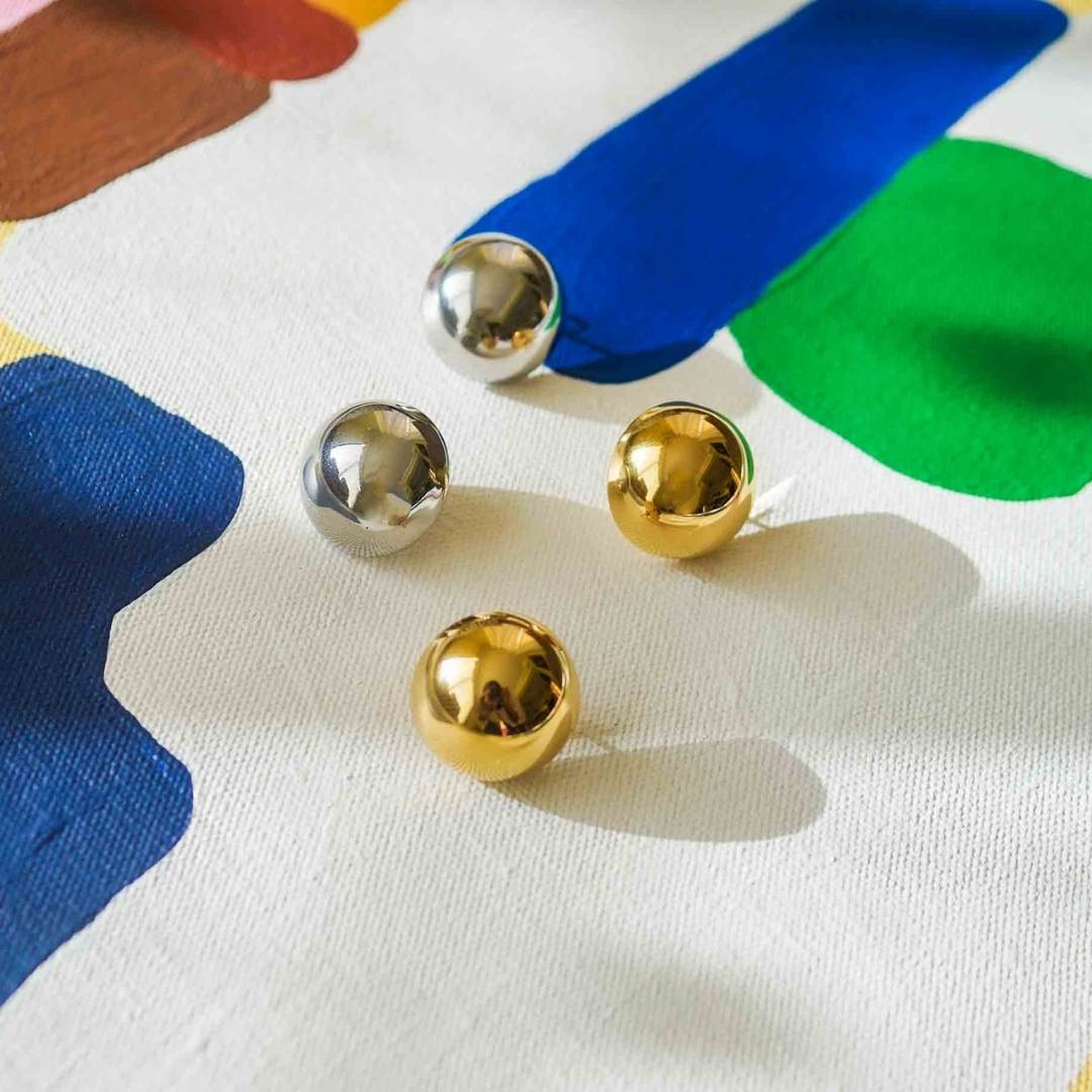 chunky half earrings