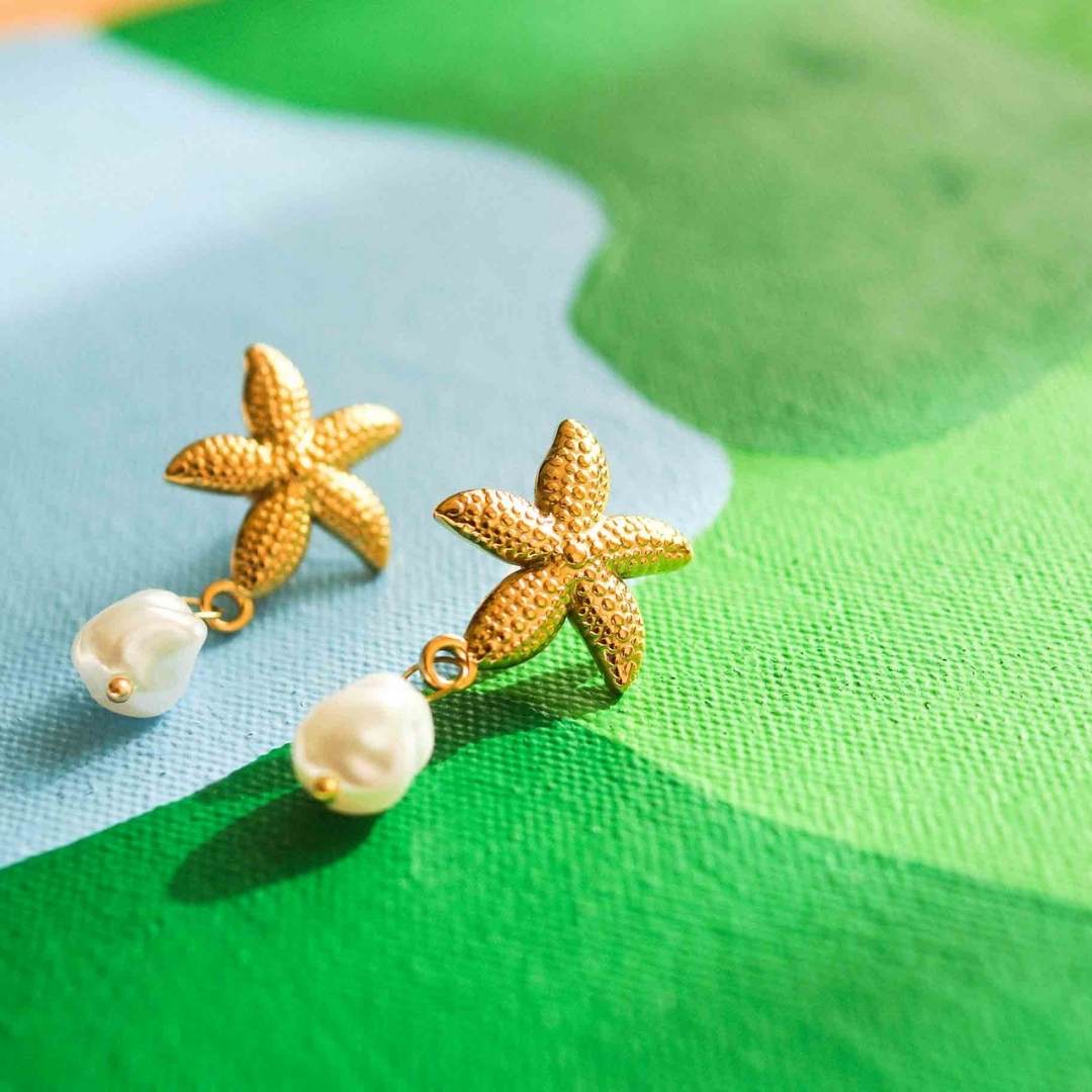 cute beach earrings