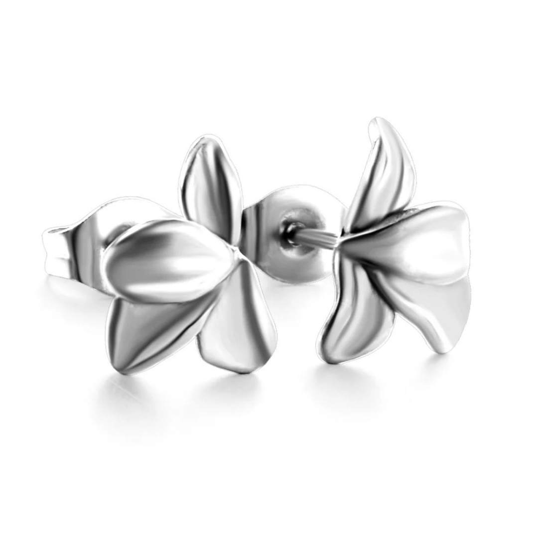 half blossom earrings