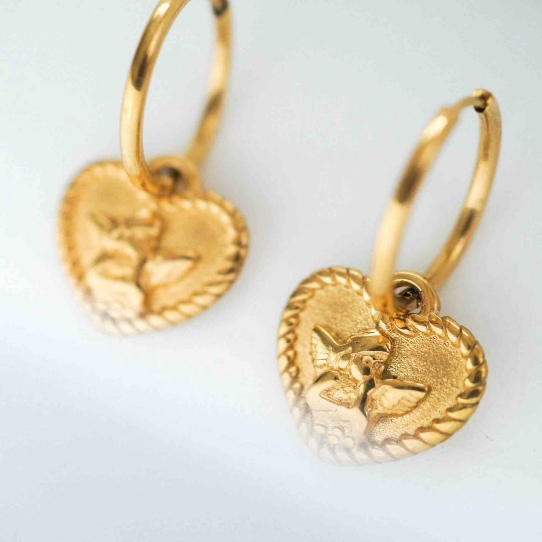 my angel earrings