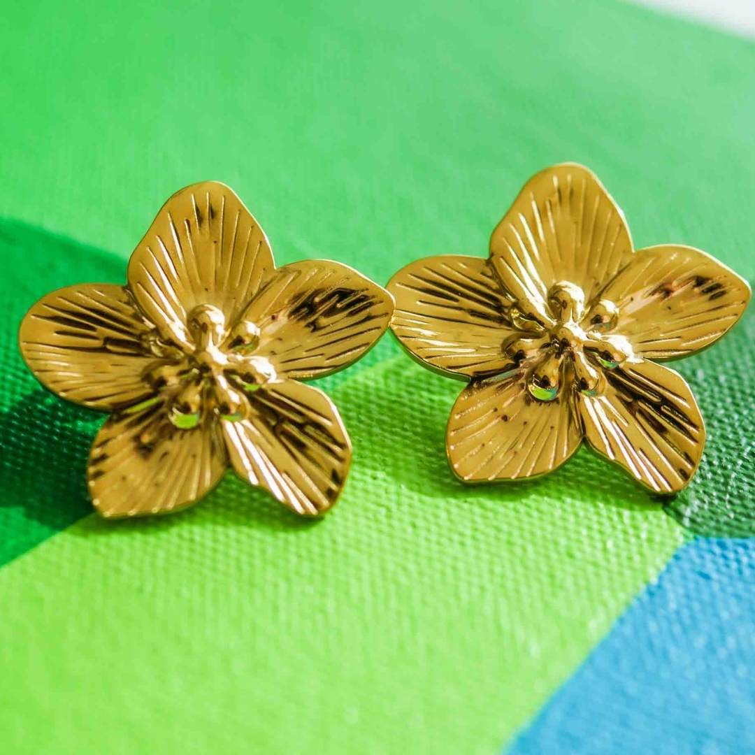 my flower earrings