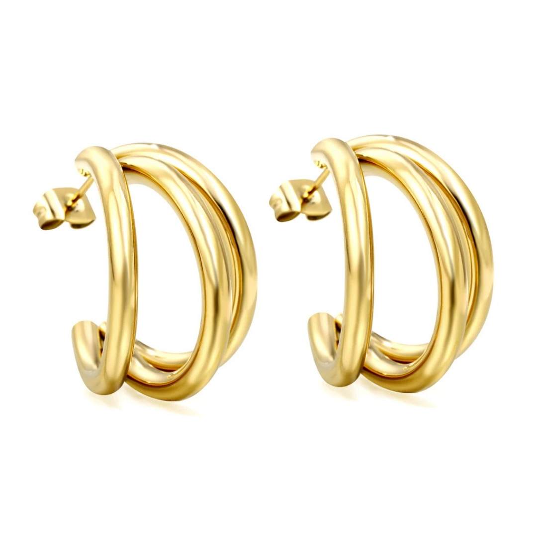 three for me earrings