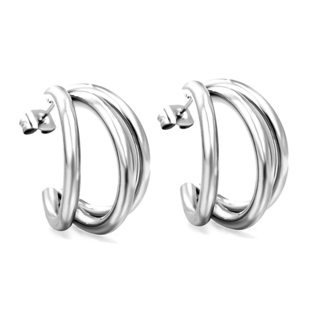 three for me earrings