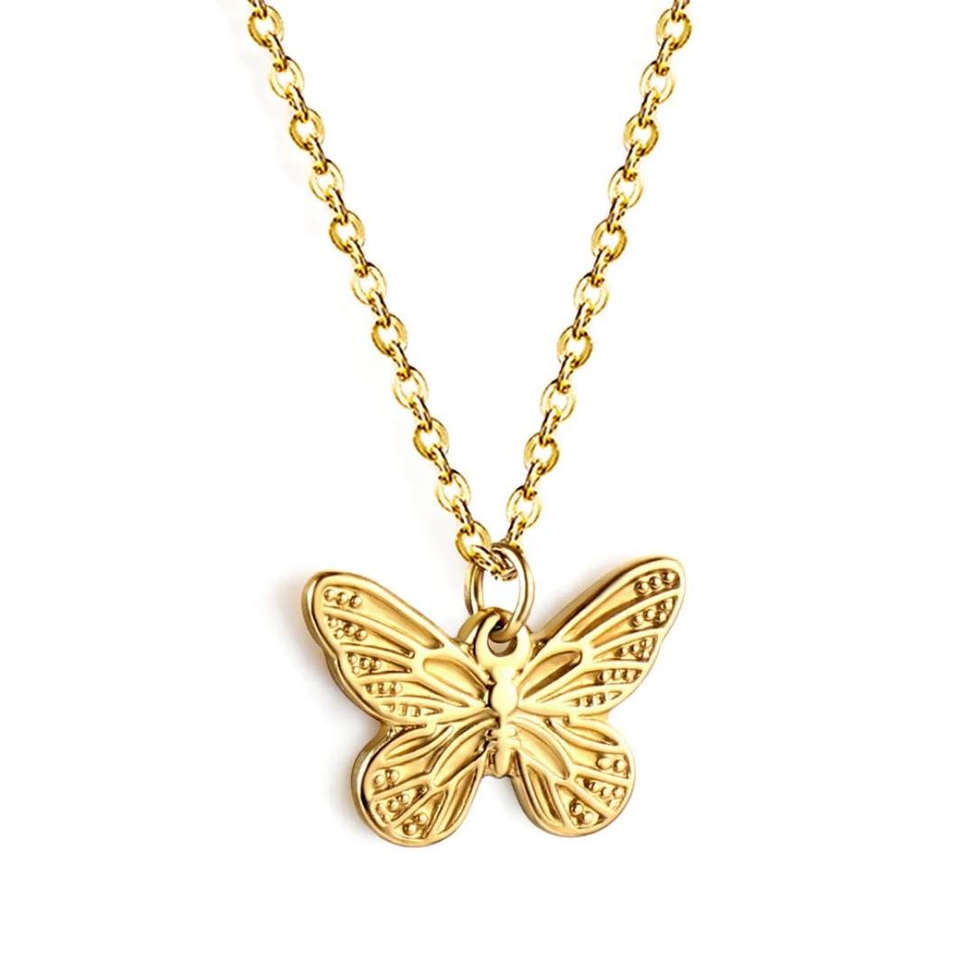 tiny flutter necklace