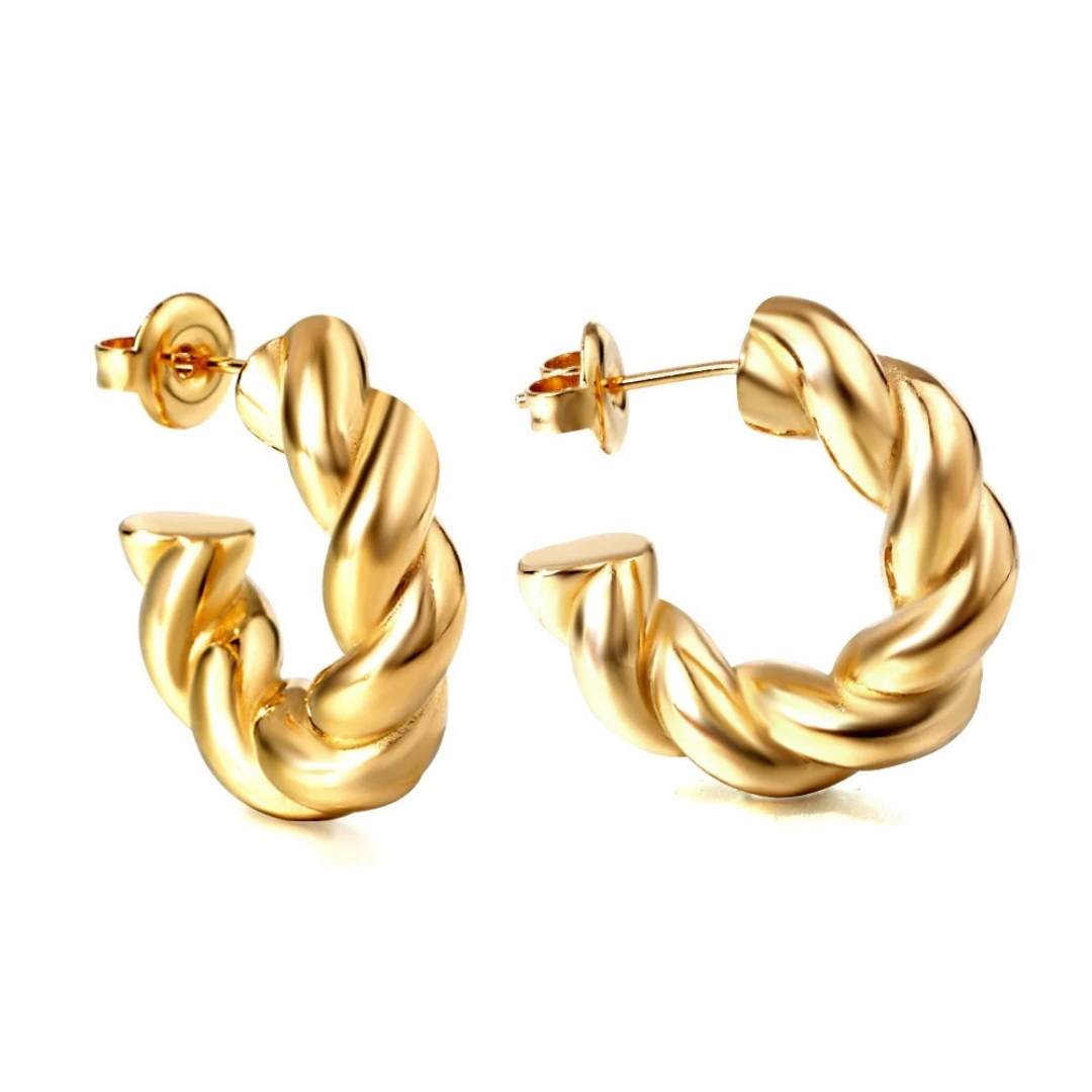 twisted story earrings