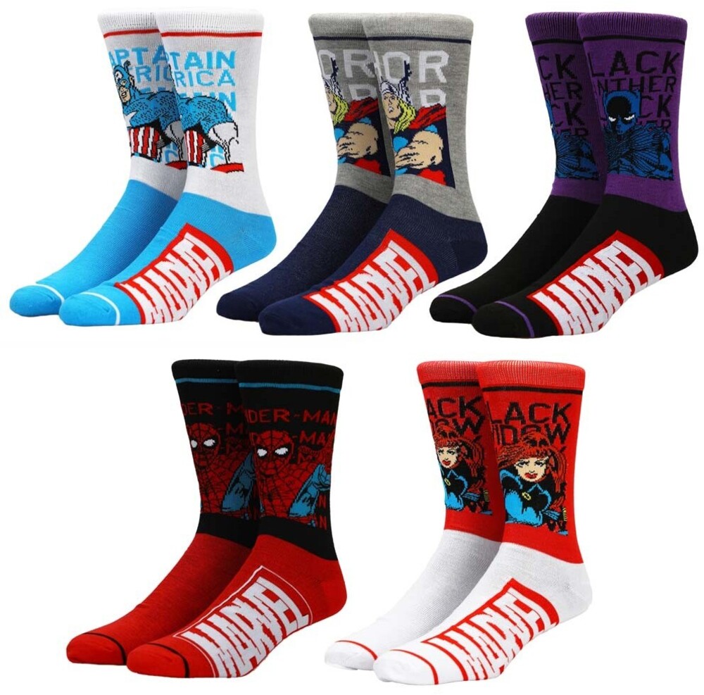 MEDIAS MARVEL CLASSIC SUPERHEROES 5PK BIOW44971