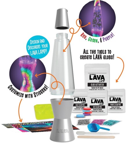 LAMPARA DE LAVA MAKE YOUR OWN COLOR CRAFT KIT LAVL37708