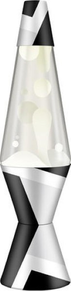 LAMPARA DE LAVA POLYGONAL WHITE 14.5" LAVL09072