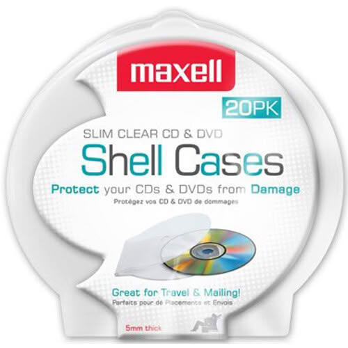 MAXELL/REPLACEMENT JEWEL BOXES SLIMS CLAM-SHELL 20PK 5MM – foto 1